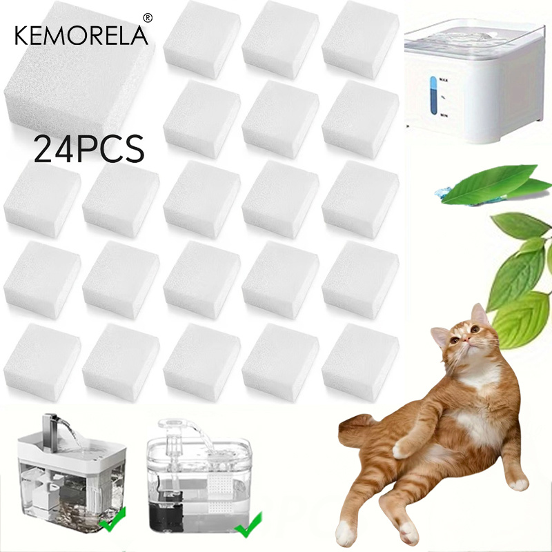 Pet Water Fountain Pump Replacement - KEMORELA 8/16/24 adet yedek ön filtre