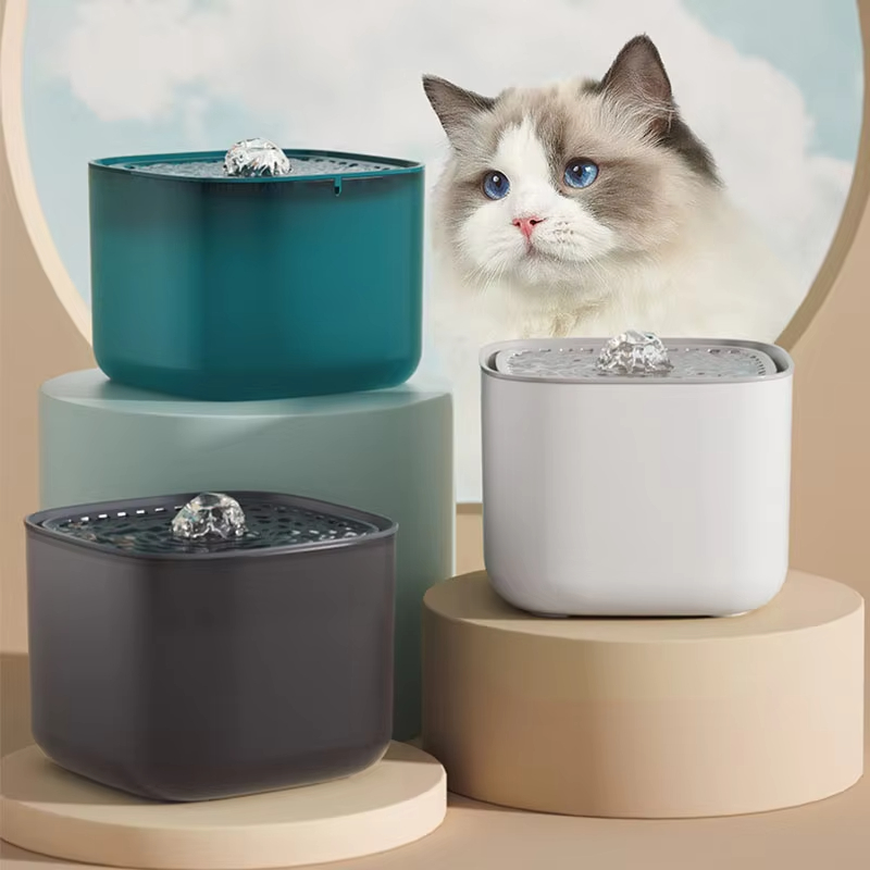 Automatic Cat Water Dispenser 3L - 101oz/3L Pet su çeşmesi otomatik indüksiyon
