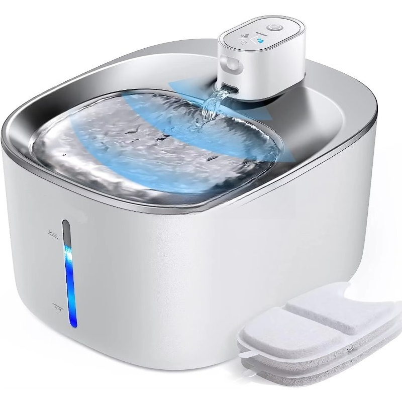Pet Water Fountain Stainless Steel - Paslanmaz Çelik Evcil Hayvan Su Kabı
