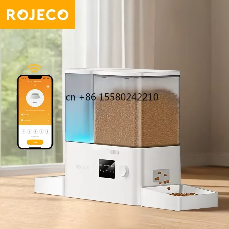 Smart Pet Water Fountain Wifi - ROJECO 8.5L Otomatik Evcil Hayvan Mama