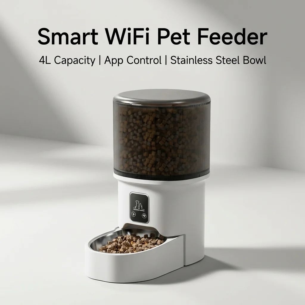 Pet Feeder App Control Portion - Akıllı Otomatik Evcil Hayvan Besleyici WiFi