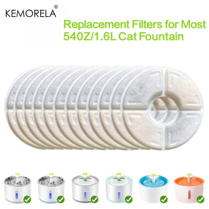 Pet Fountain Filter Replacement - 4/8/12 adet yedek aktif karbon filtre