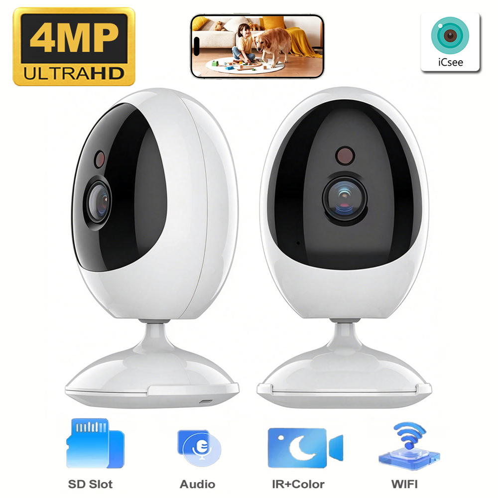 Smart Pet Feeder Camera Wifi - 4MP WiFi İç Mekan Bebek/Evcil Hayvan
