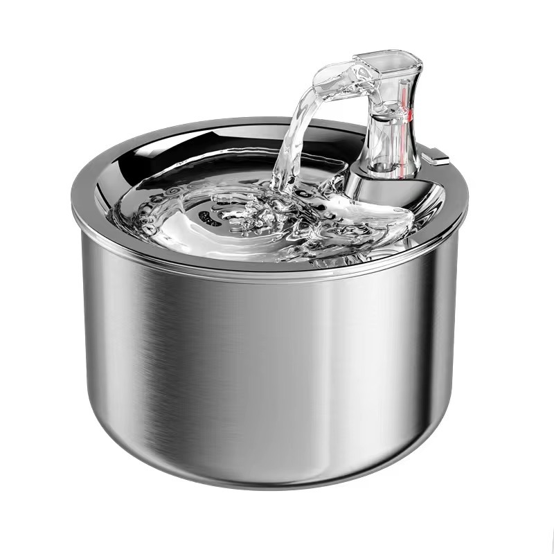 Pet Water Fountain Stainless Steel - Paslanmaz Çelik Evcil Hayvan Su Sebili