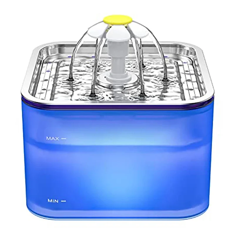 Automatic Cat Water Dispenser 3L - 3L Kristal Kedi Su Pınarı, Paslanmaz