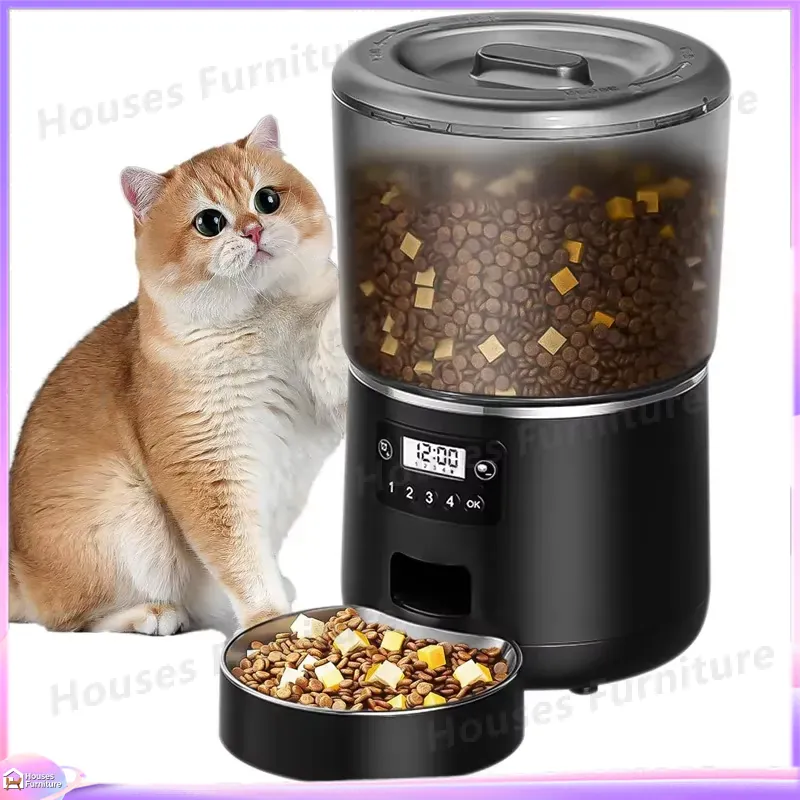 Smart Pet Feeder Camera Wifi - Kediler ve Köpekler için Otomatik Mama