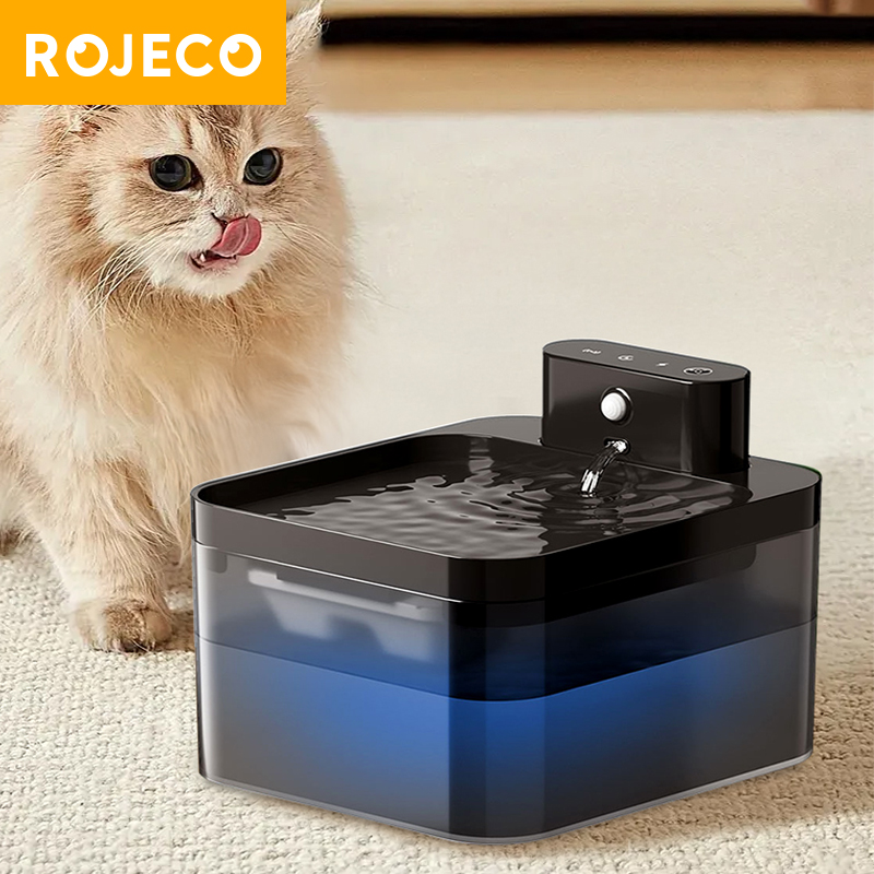 Wireless Pet Water Fountain Battery - ROJECO Kablosuz Otomatik Kedi Su Pınarı,