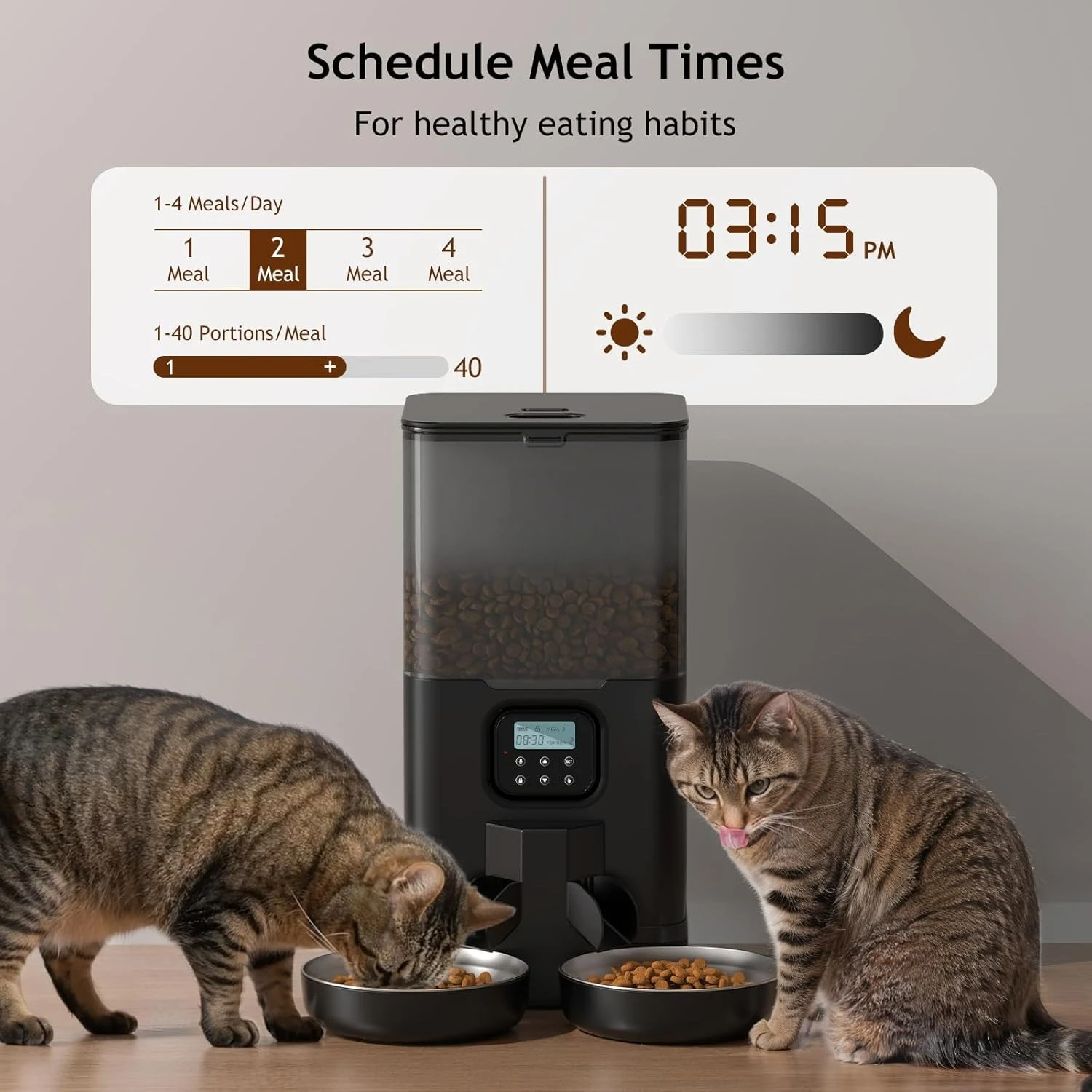 İki Kedi İçin 6 Litrelik Otoma - Automatic Cat Feeder 6L Timed incelemesi ve fiyatı