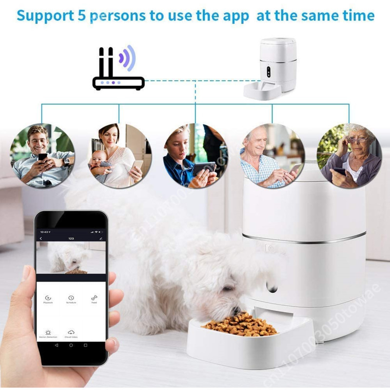 1080P Kamera Tuya Akıllı Wifi  - Automatic Cat Feeder 6L Timed incelemesi ve fiyatı