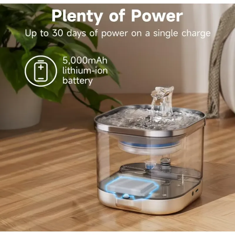 2025 Yeni Kablosuz Evcil Hayva - Wireless Pet Water Fountain Battery incelemesi ve fiyatı