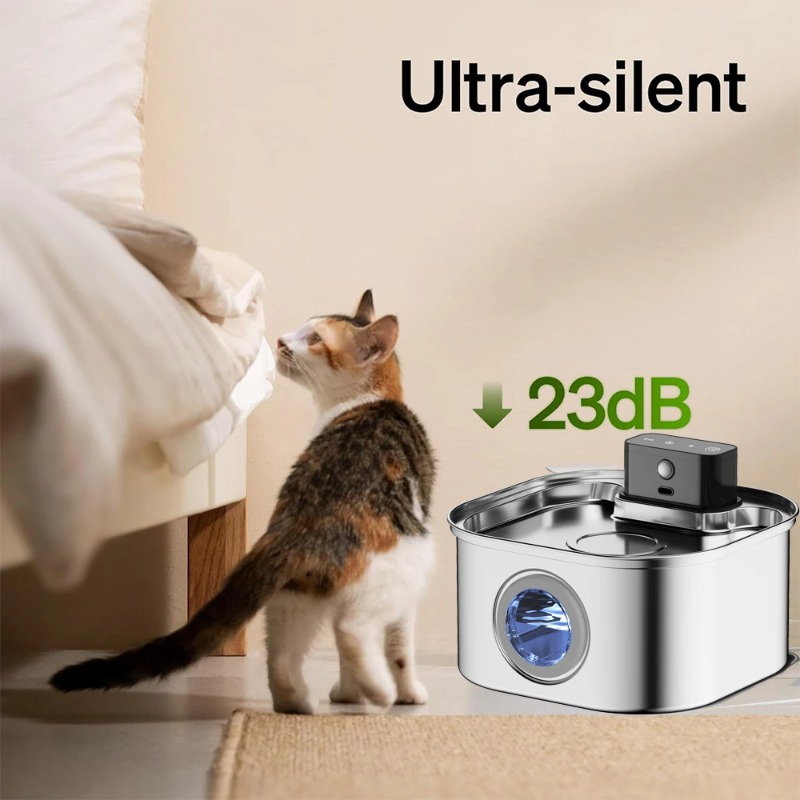 ZHAYA Kablosuz Şarjlı Otomatik - Wireless Pet Water Fountain Battery incelemesi ve fiyatı