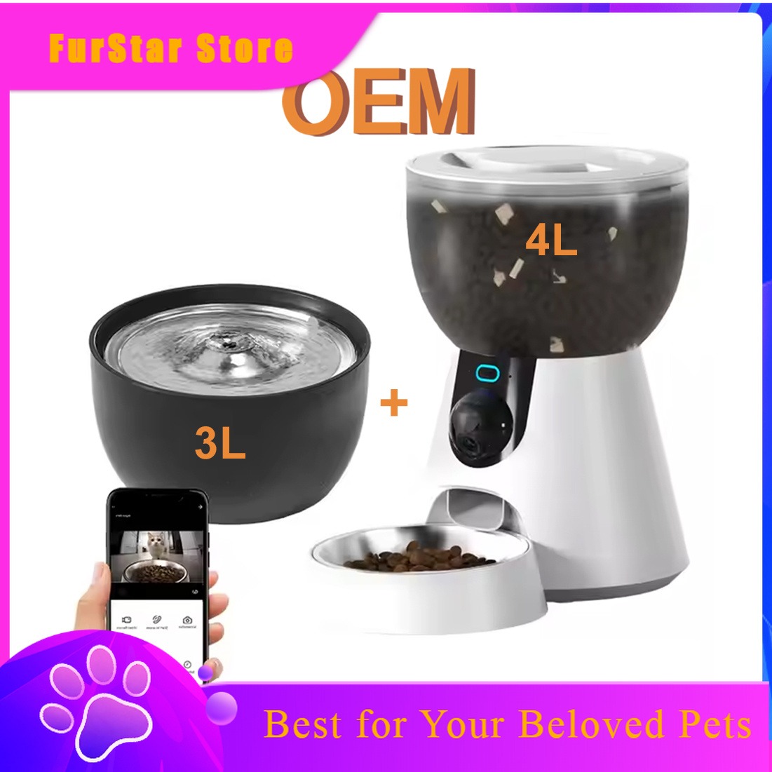 FurStar Otomatik Mama Kabı 4L  - Smart Pet Water Fountain Wifi incelemesi ve fiyatı