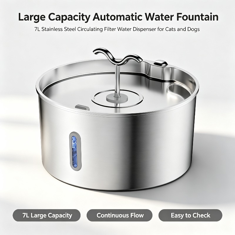 Paslanmaz Çelik Evcil Hayvan S - Dog Water Fountain Large incelemesi ve fiyatı