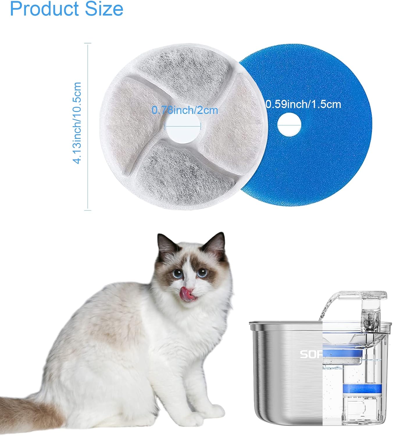 Kedi su içme çeşmesi için yede - Pet Water Fountain Pump Replacement incelemesi ve fiyatı