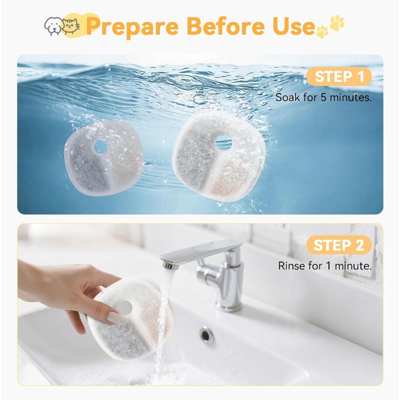 E1 / E1+ 2L 67oz Pompasız Kedi - Pet Water Fountain Pump Replacement incelemesi ve fiyatı