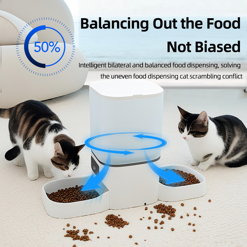 6L Çift Hazneli Tuya Akıllı Wi - Automatic Cat Feeder 6L Timed incelemesi ve fiyatı
