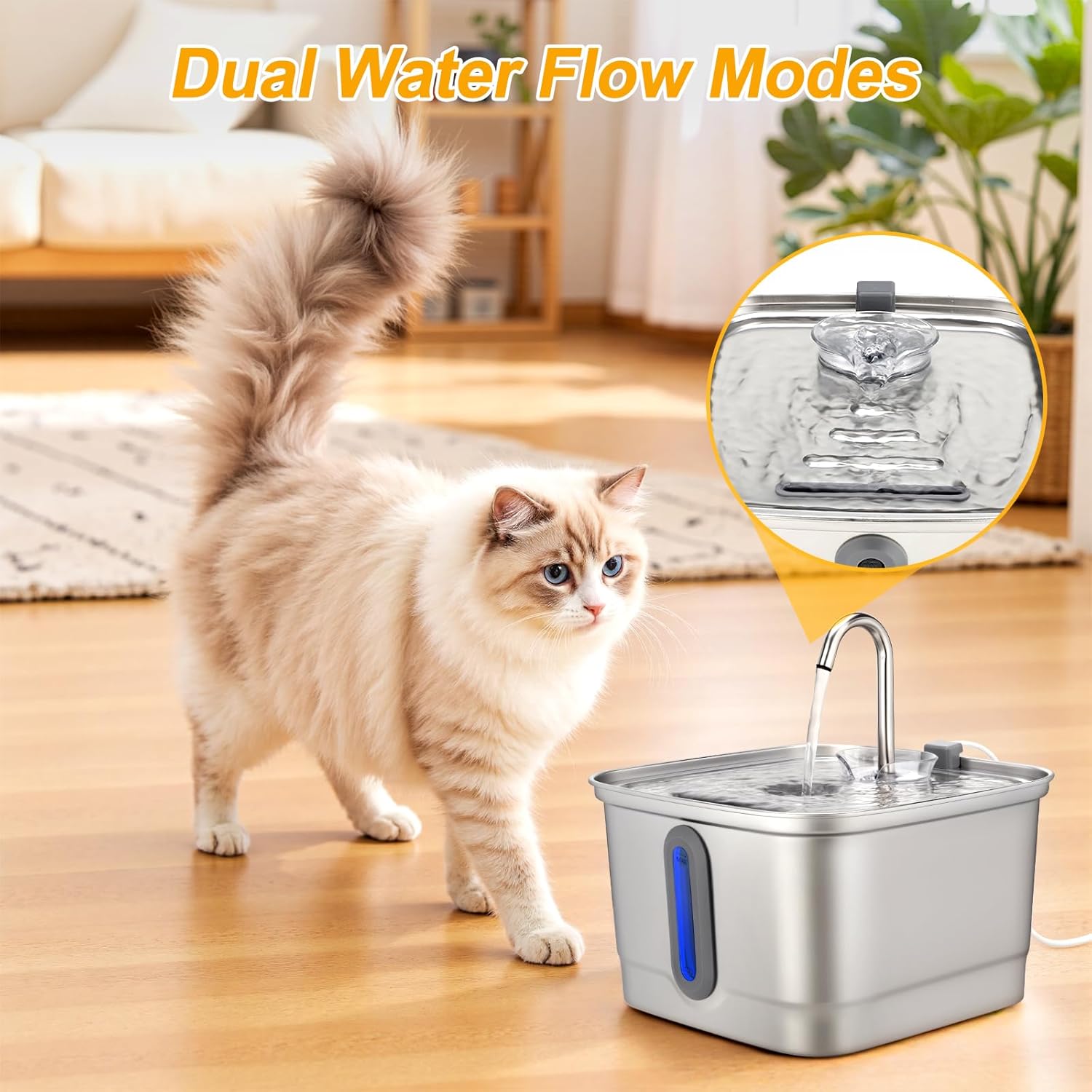 101oz/3L Paslanmaz Çelik Kedi  - Automatic Cat Water Dispenser 3L incelemesi ve fiyatı