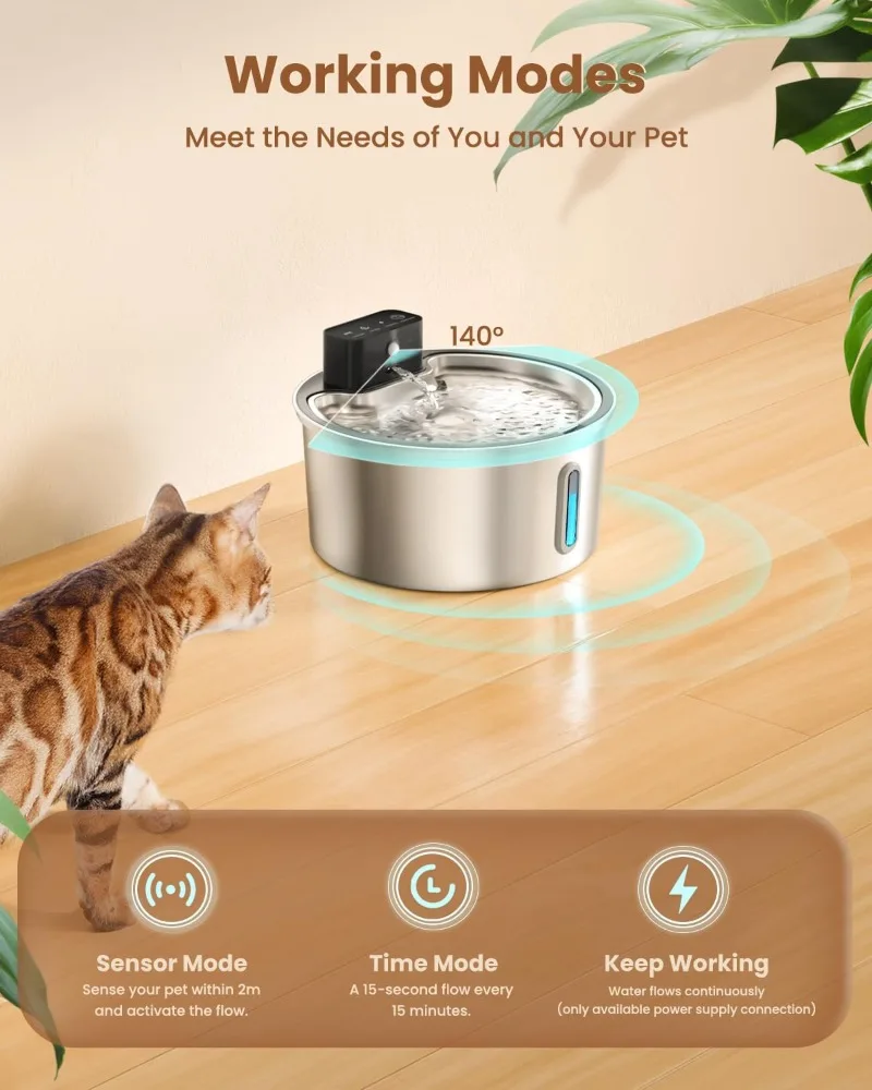 VOFORD 3,2 L Şarj Edilebilir K - Wireless Pet Water Fountain Battery incelemesi ve fiyatı