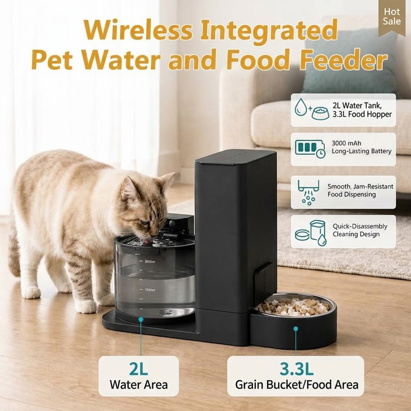Entegre Evcil Hayvan Besleyici - Wireless Pet Water Fountain Battery incelemesi ve fiyatı