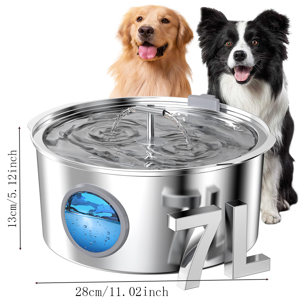 7L büyük kapasiteli paslanmaz  - Dog Water Fountain Large incelemesi ve fiyatı
