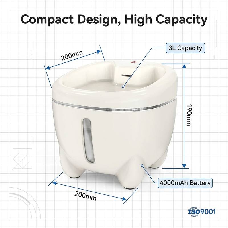 3L Kablosuz, Otomatik, Çevre D - Automatic Cat Water Dispenser 3L incelemesi ve fiyatı