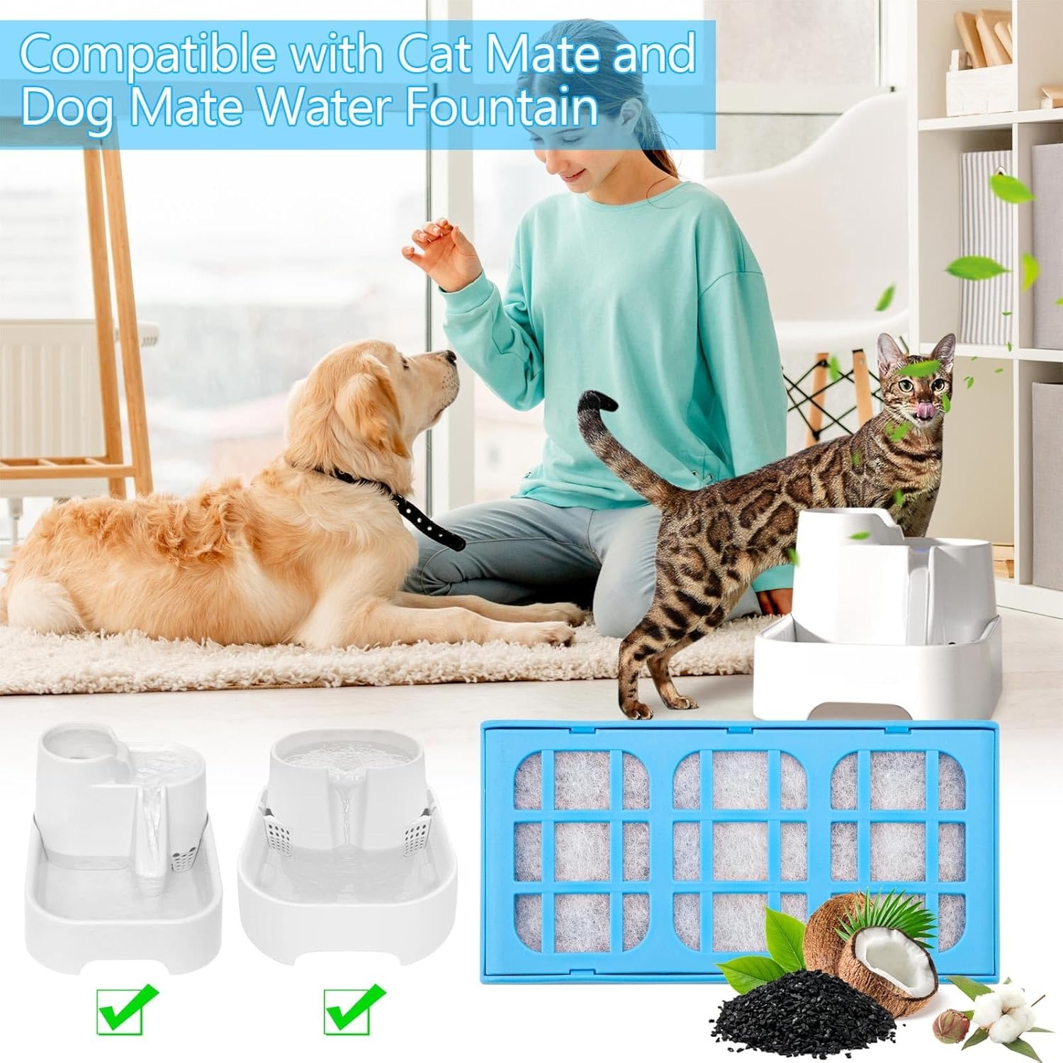 12'li Paket Filtre Kartuşları  - Pet Water Fountain Pump Replacement incelemesi ve fiyatı
