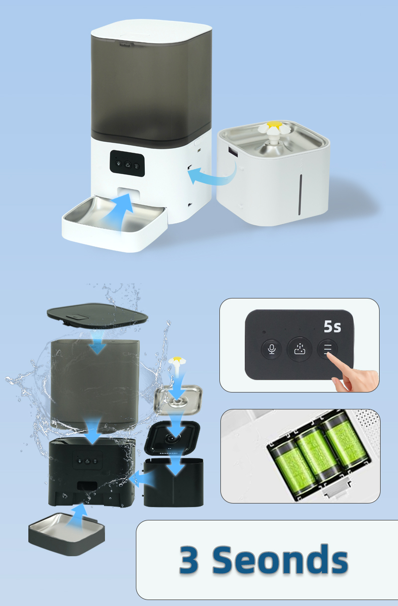 WiFi Uygulaması Kontrollü Akıl - Automatic Cat Feeder 6L Timed incelemesi ve fiyatı