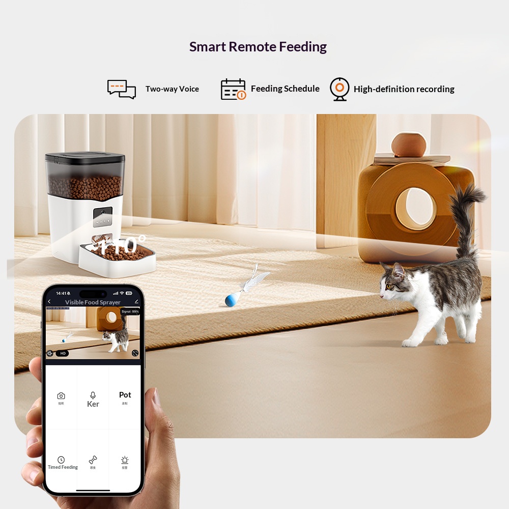 Otomatik Akıllı Plastik Su Geç - Pet Feeder App Control Portion incelemesi ve fiyatı