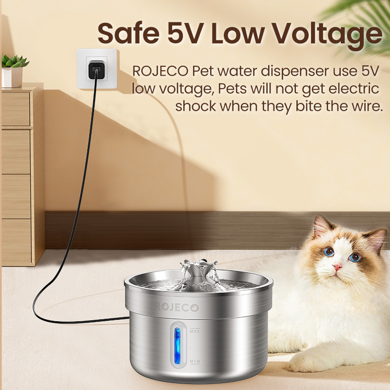 ROJECO Paslanmaz Çelik Pet içm - Pet Water Fountain Stainless Steel incelemesi ve fiyatı