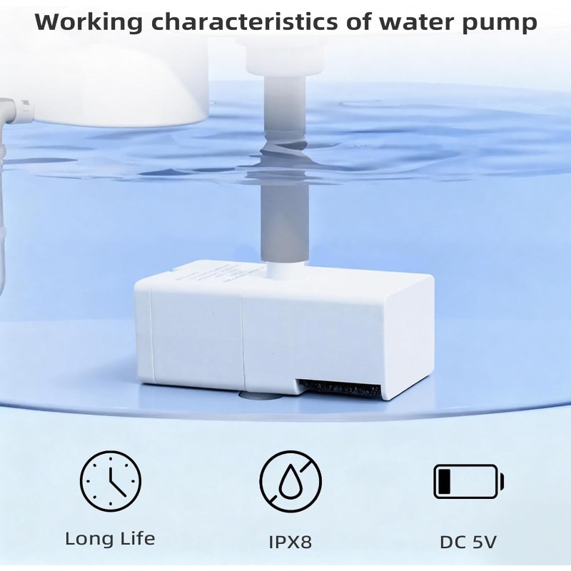 ABUG-Pet Su Çeşmesi Yedek Pomp - Pet Water Fountain Pump Replacement incelemesi ve fiyatı