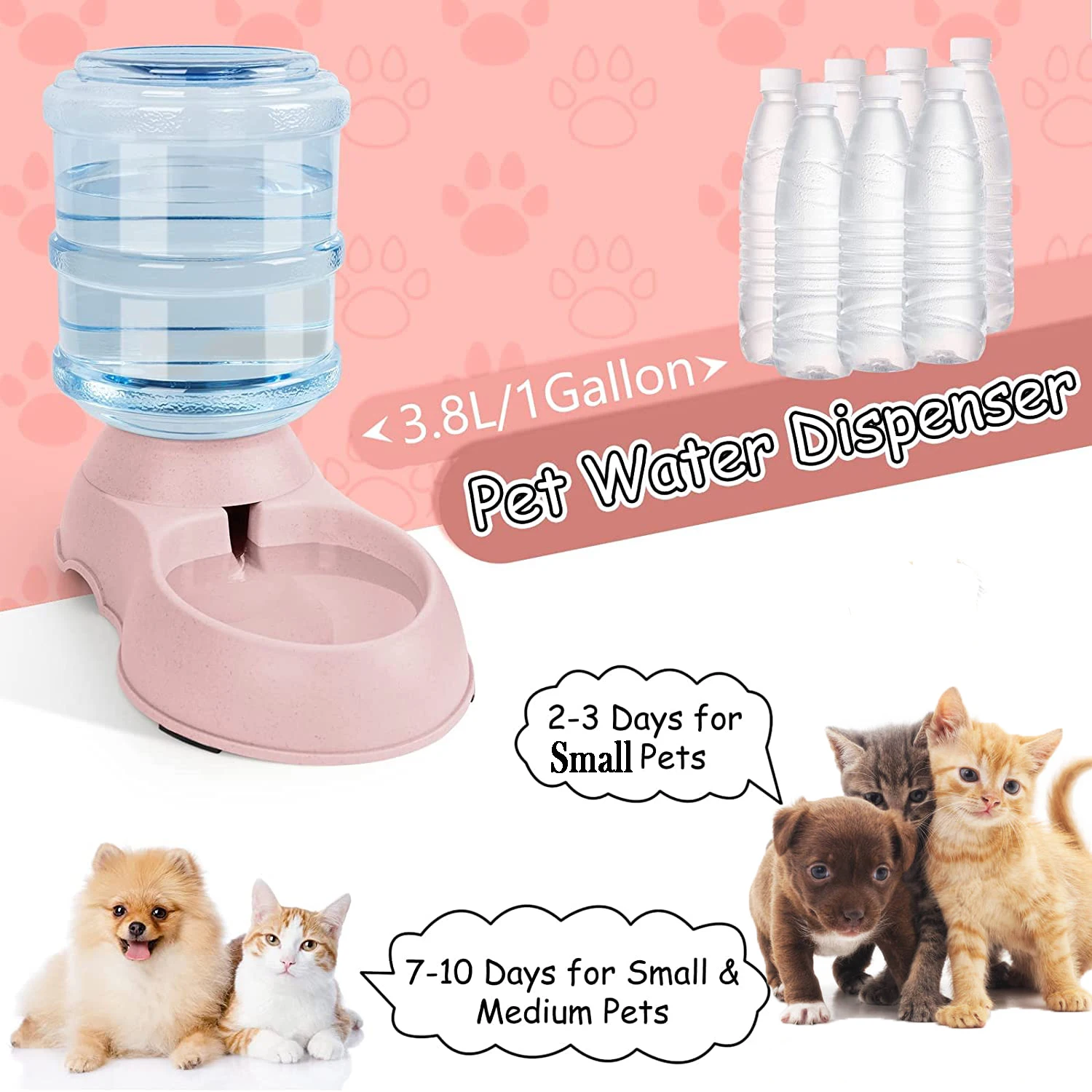 Otomatik Su Pompası, Büyük Kap - Pet Water Fountain Stainless Steel incelemesi ve fiyatı