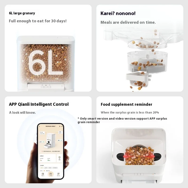 2025 Akıllı Evcil Hayvan Besle - Automatic Cat Feeder 6L Timed incelemesi ve fiyatı