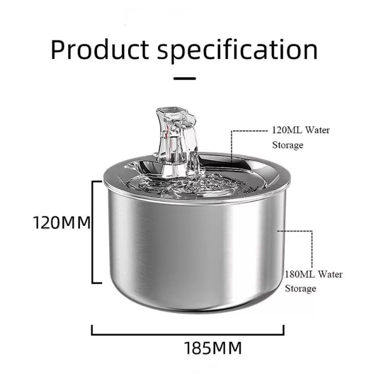 Paslanmaz Çelik Evcil Hayvan S - Pet Water Fountain Stainless Steel incelemesi ve fiyatı