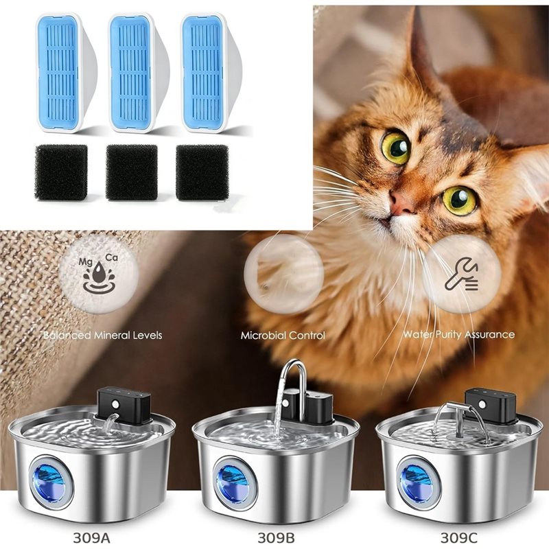 FYBL-Cat Su Çeşmesi Filtre Değ - Pet Water Fountain Stainless Steel incelemesi ve fiyatı