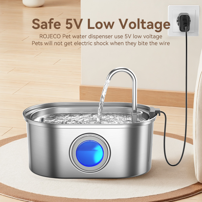 ROJECO 3,2 L Paslanmaz Çelik K - Smart Pet Water Fountain Wifi incelemesi ve fiyatı