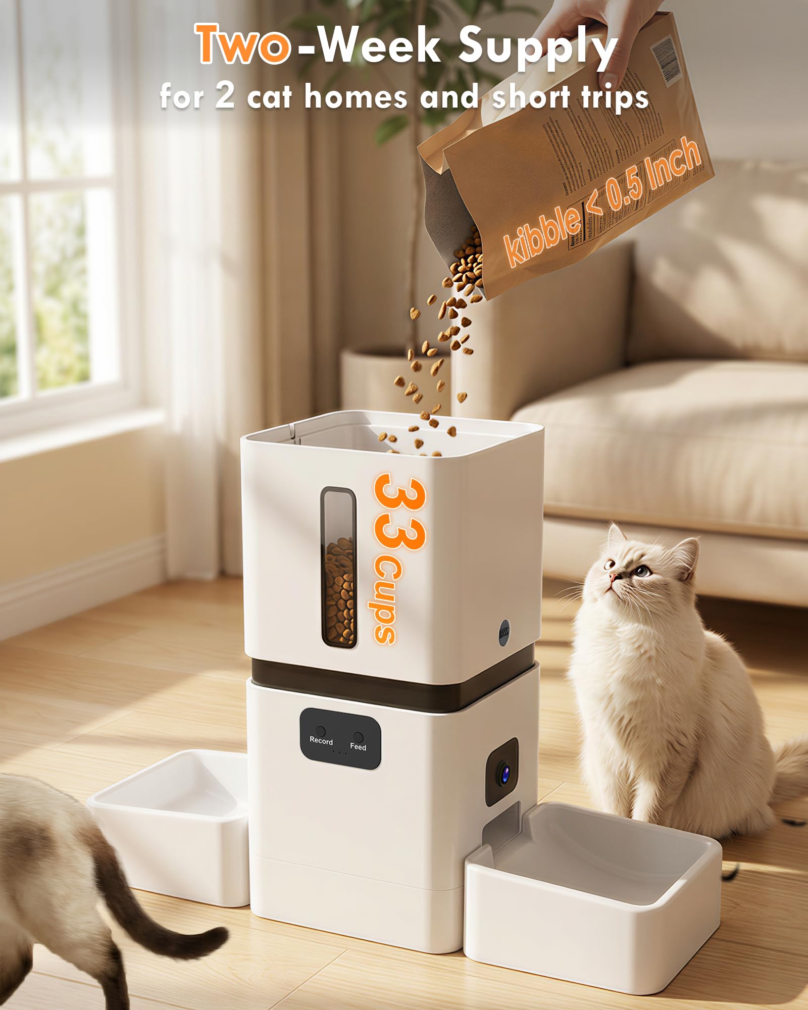 5GHz WiFi 8L Akıllı Otomatik E - Smart Pet Feeder Camera Wifi incelemesi ve fiyatı