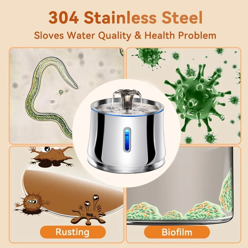 Paslanmaz çelik su çeşmesi ked - Pet Water Fountain Stainless Steel incelemesi ve fiyatı