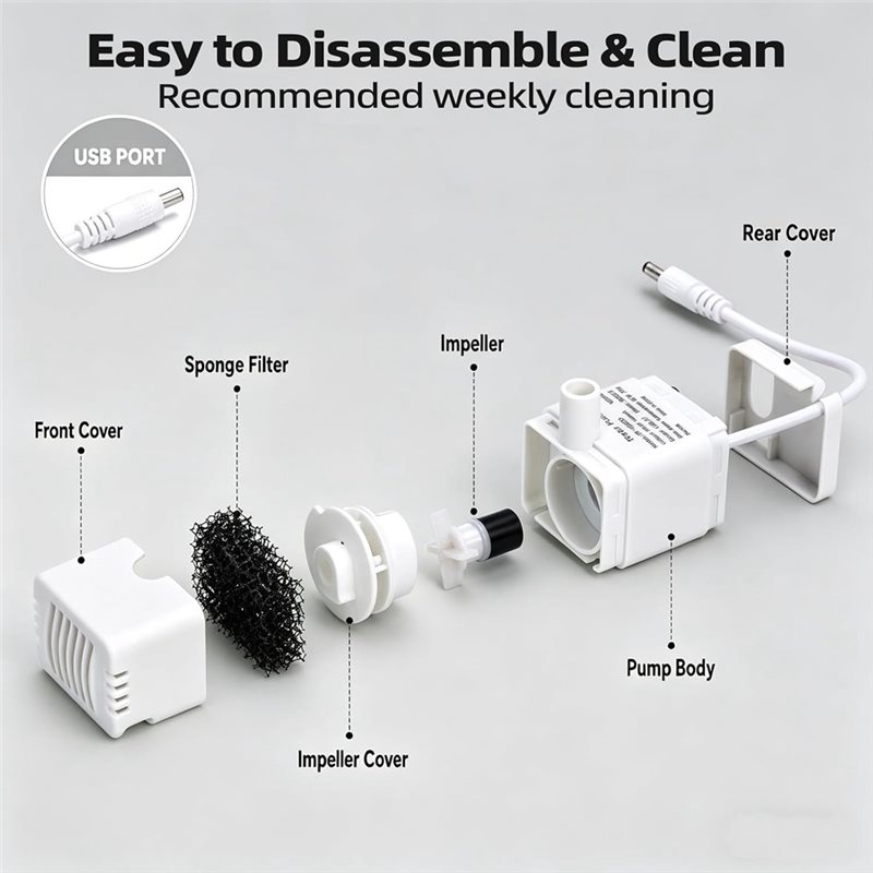 AT19-Pet 3.2L/108Oz Kablosuz P - Wireless Pet Water Fountain Battery incelemesi ve fiyatı
