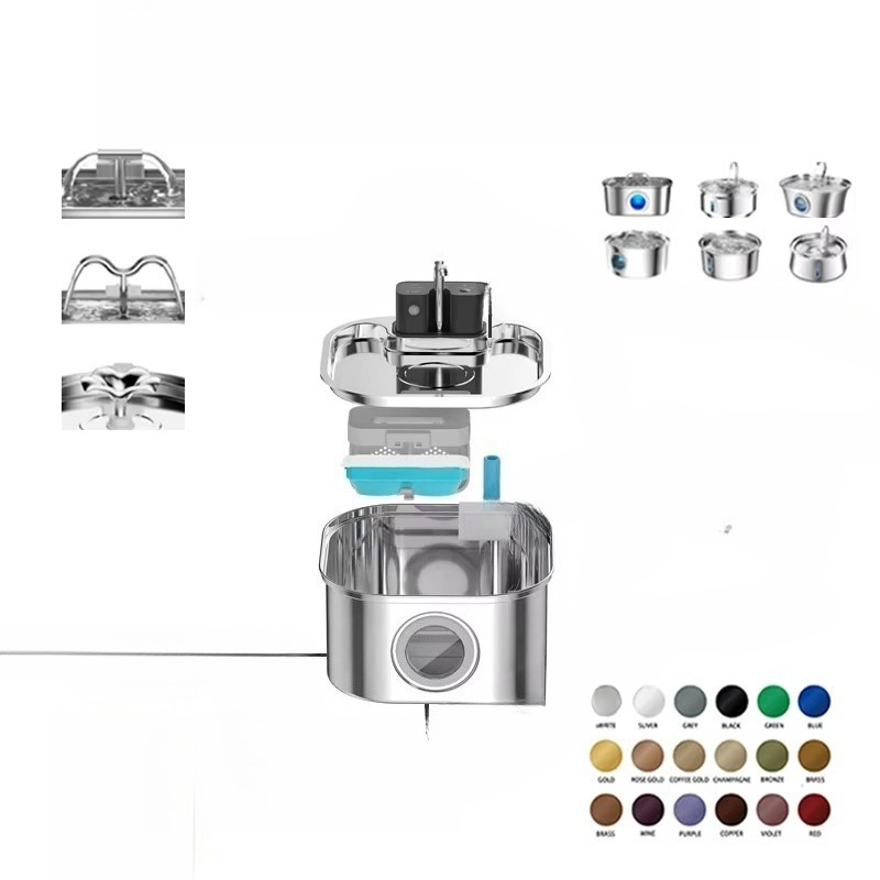 3.2L Kablosuz Kedi Su Sebili P - Pet Water Fountain Stainless Steel incelemesi ve fiyatı